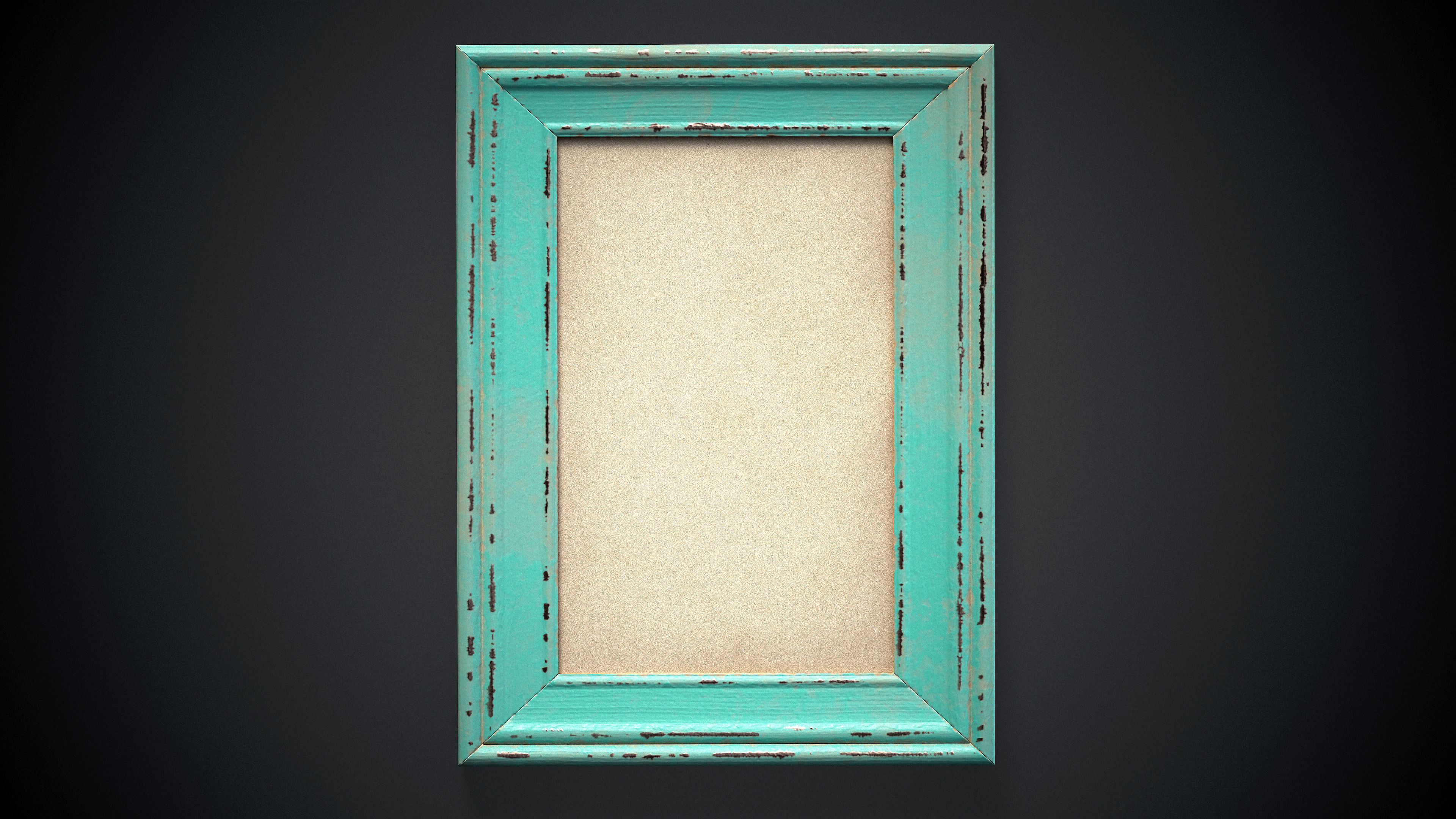 Picture Frame - PBR Game Ready Low-poly 3D model Free low-poly 3D model_5