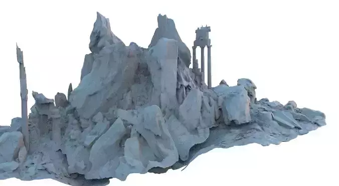 Rocks with Greek ruins