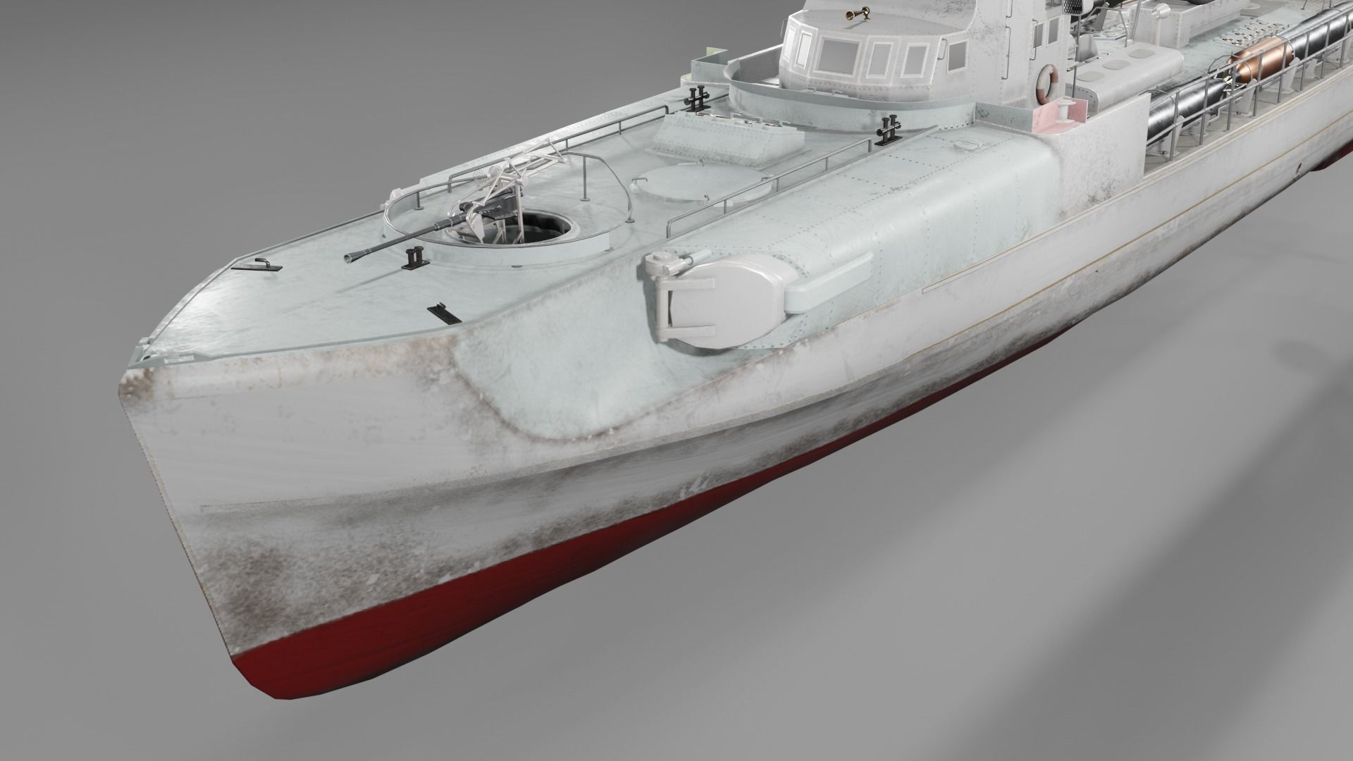 Schnellboot s38 Fast attack craft  Low-poly 3D model_15