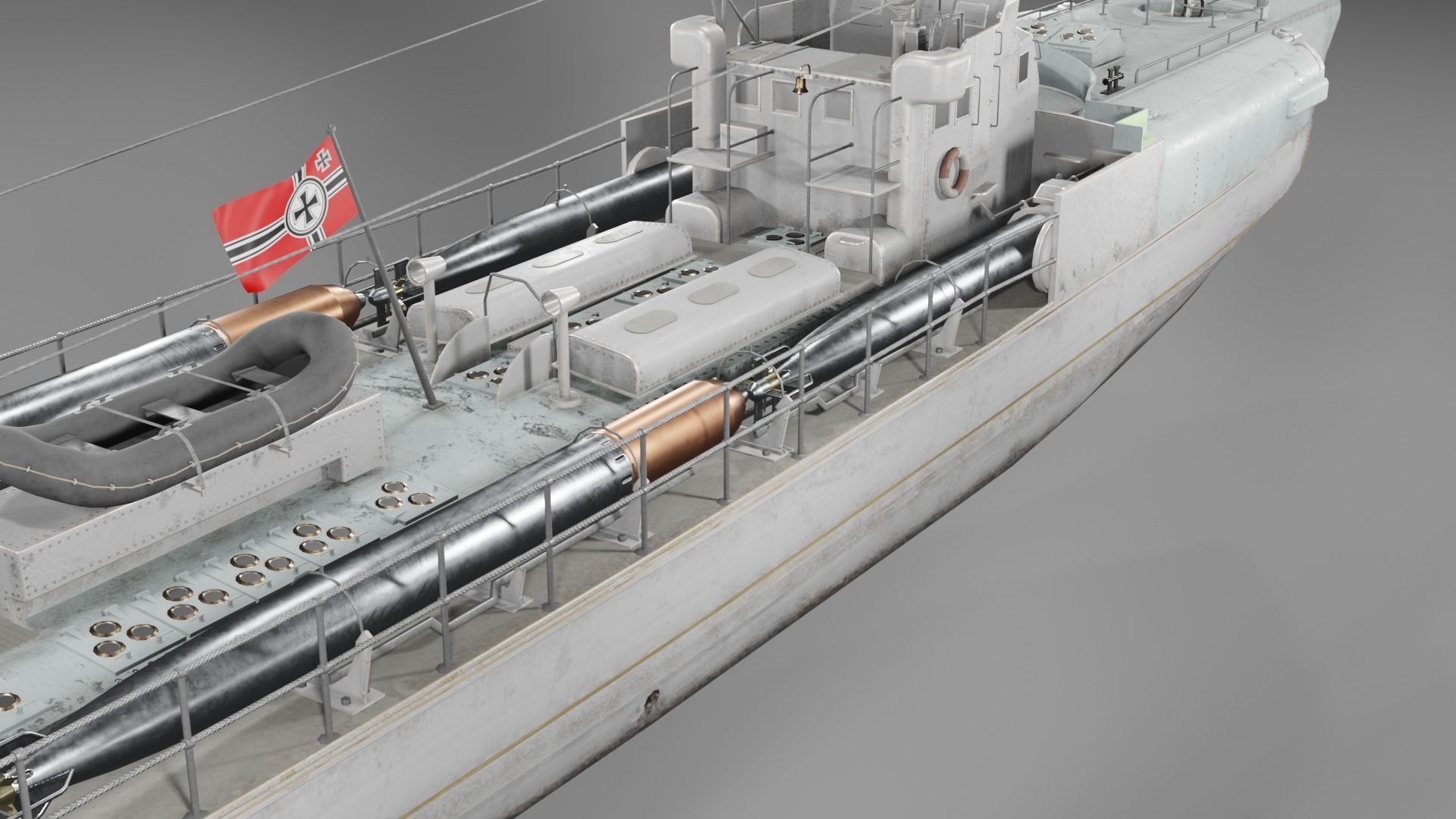 Schnellboot s38 Fast attack craft  Low-poly 3D model_22