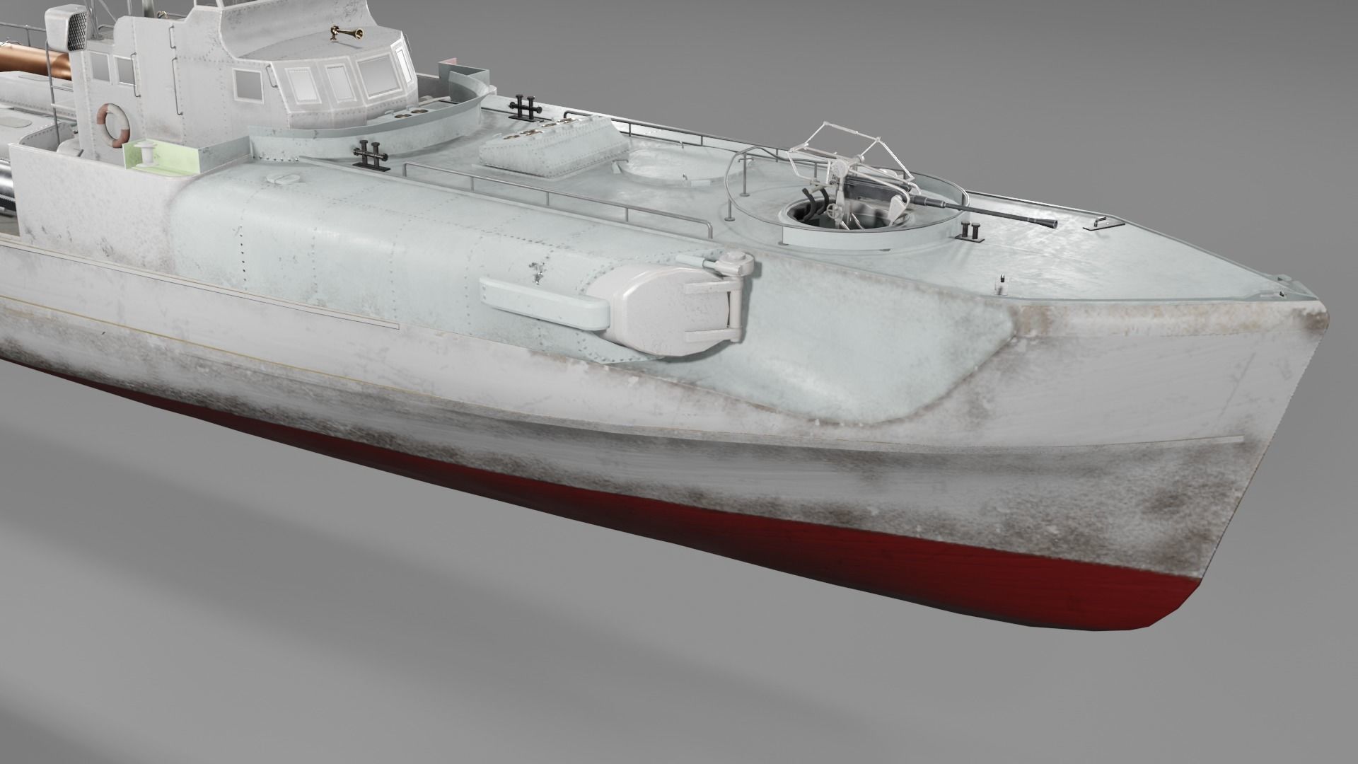 Schnellboot s38 Fast attack craft  Low-poly 3D model_24