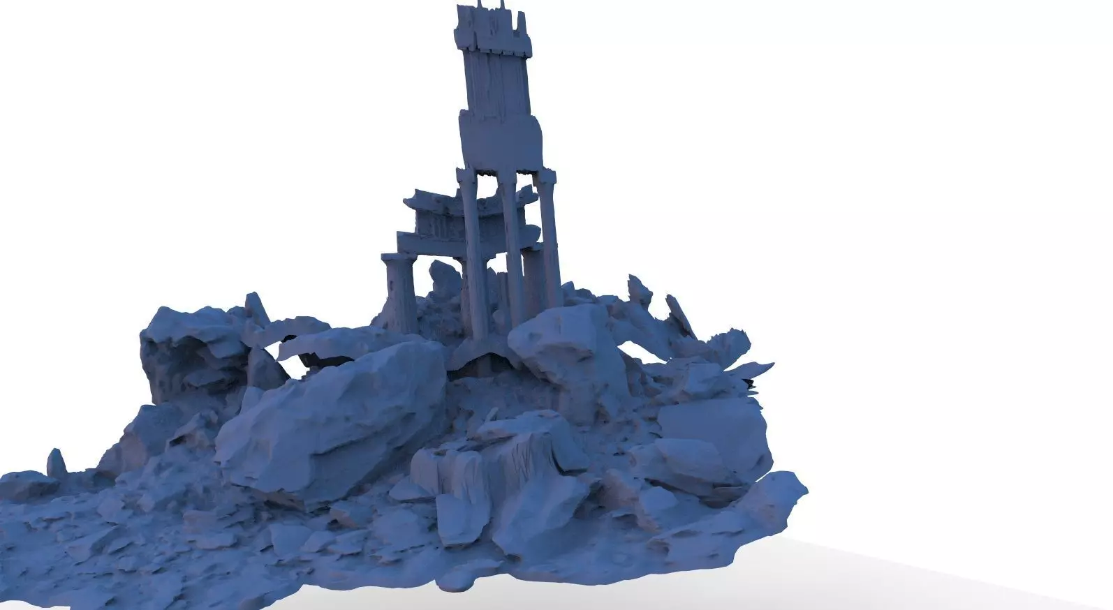 Rock formation 2 3D model_0