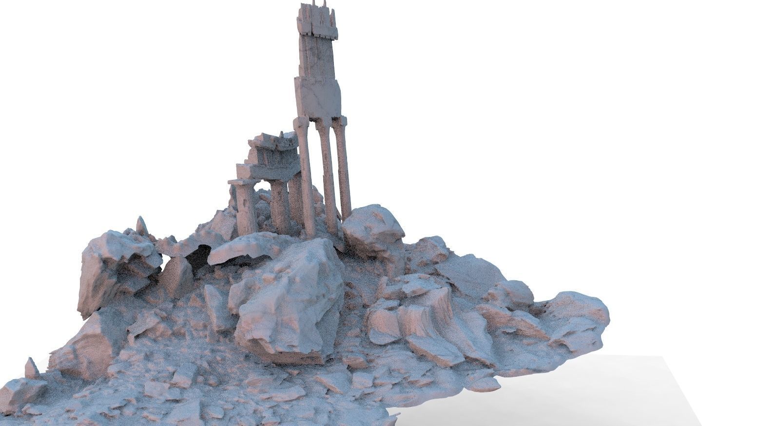Rock formation 2 3D model_1