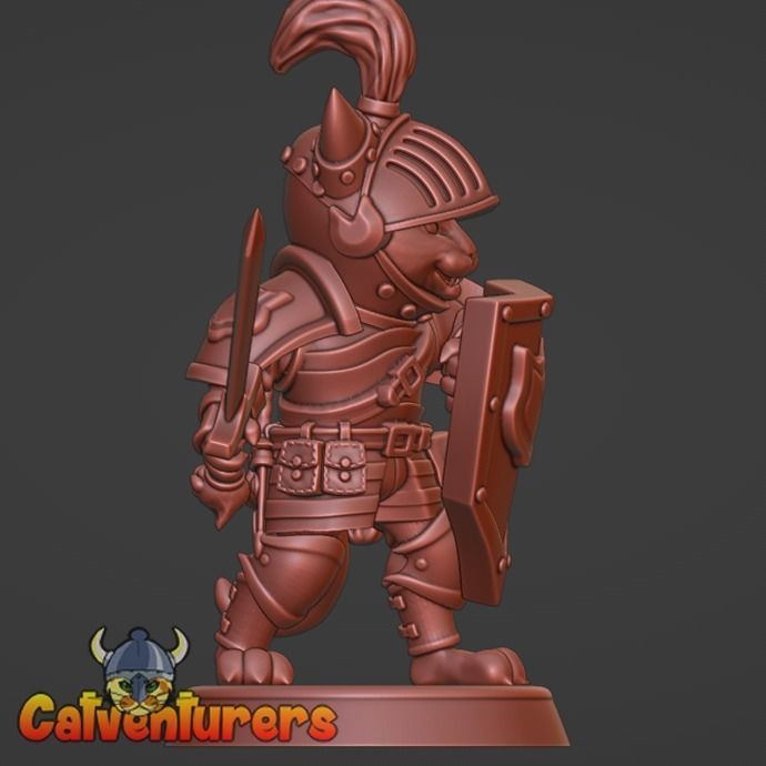 Fantasy Cats RPG Party - The Fellowship of the Meow 3D print model_11