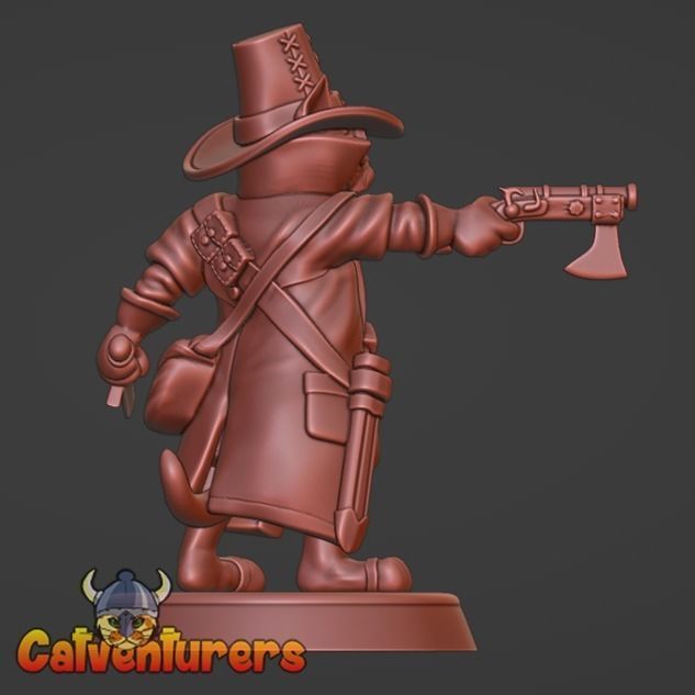 Fantasy Cats RPG Party - The Fellowship of the Meow 3D print model_22