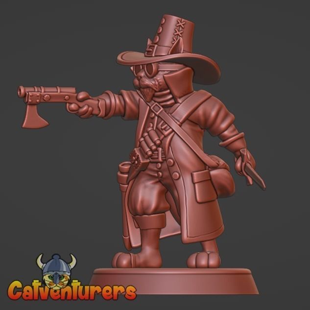 Fantasy Cats RPG Party - The Fellowship of the Meow 3D print model_21