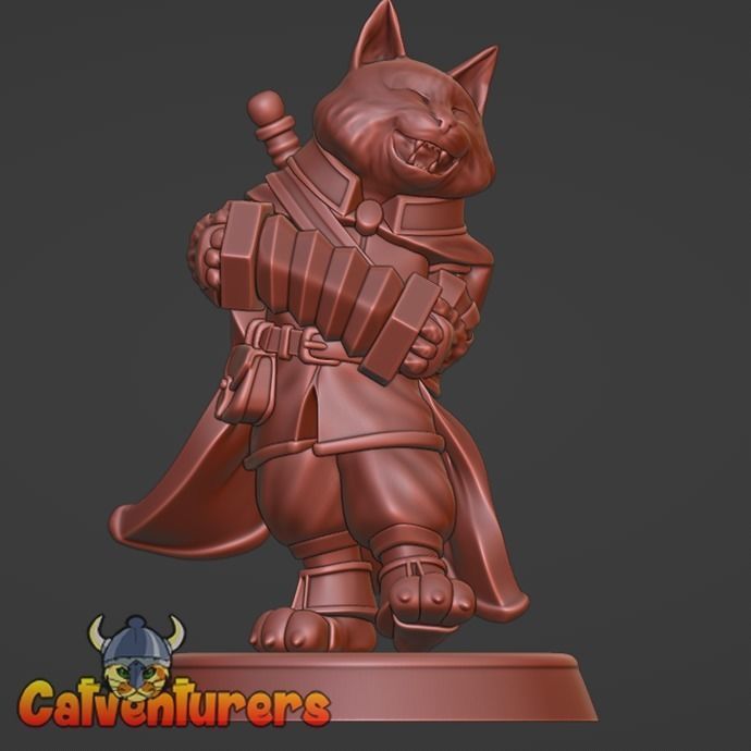 Fantasy Cats RPG Party - The Fellowship of the Meow 3D print model_13