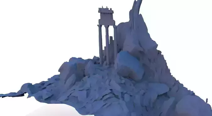 Rock formation 3 3D model