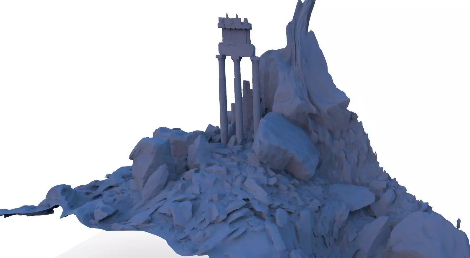 Rock formation 3 3D model