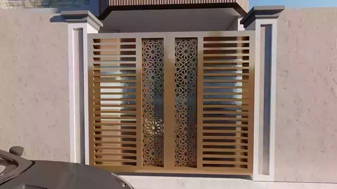 Islamic Pattern Mashrabya Fence Revit Model 3D print model