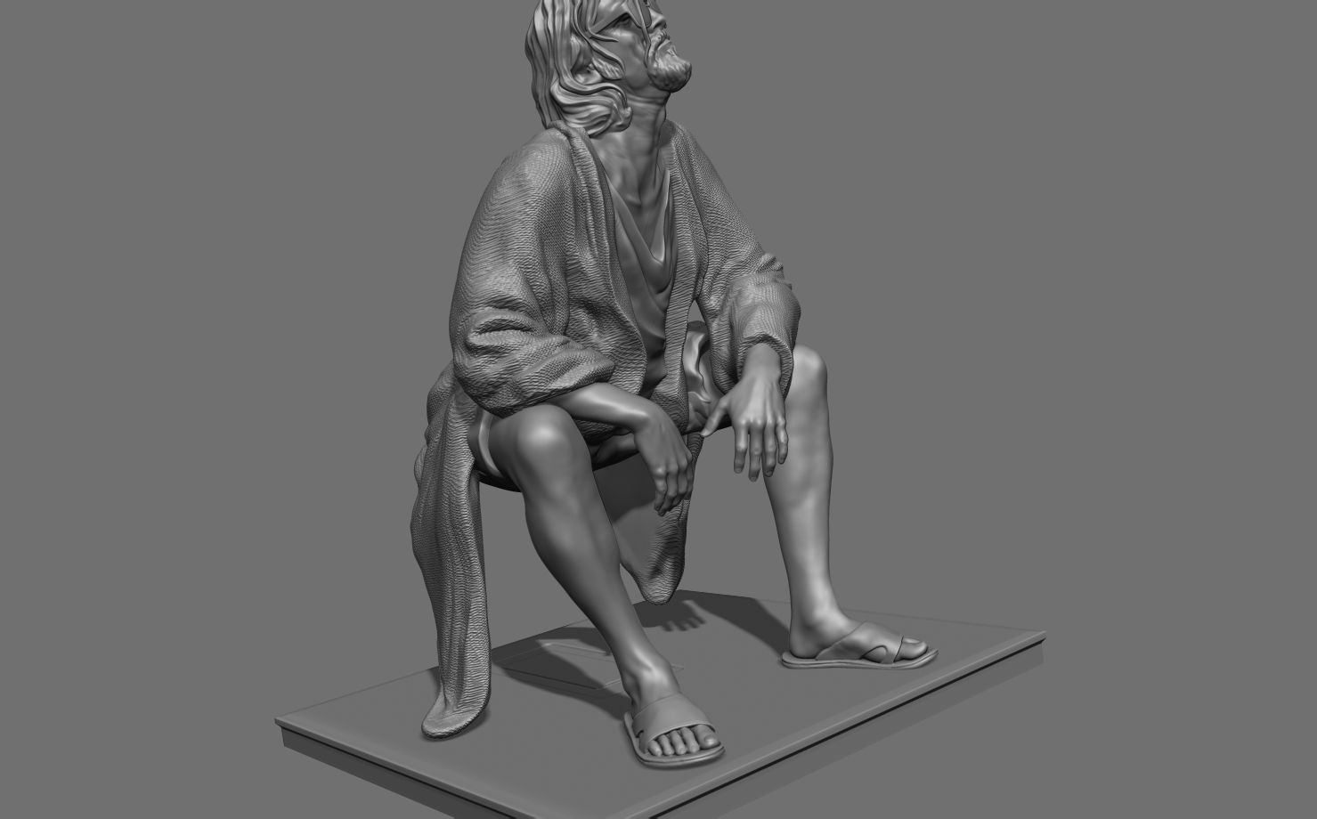 The Dude Toilet The Big Lebowski 3D print model_8