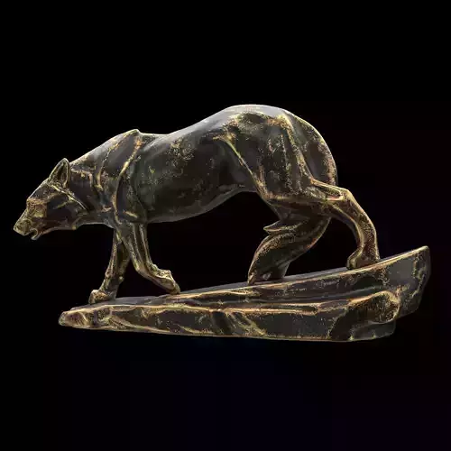 Wolf sculpture