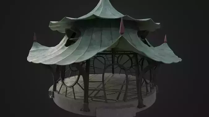 Art Nouveau Style Gazebo