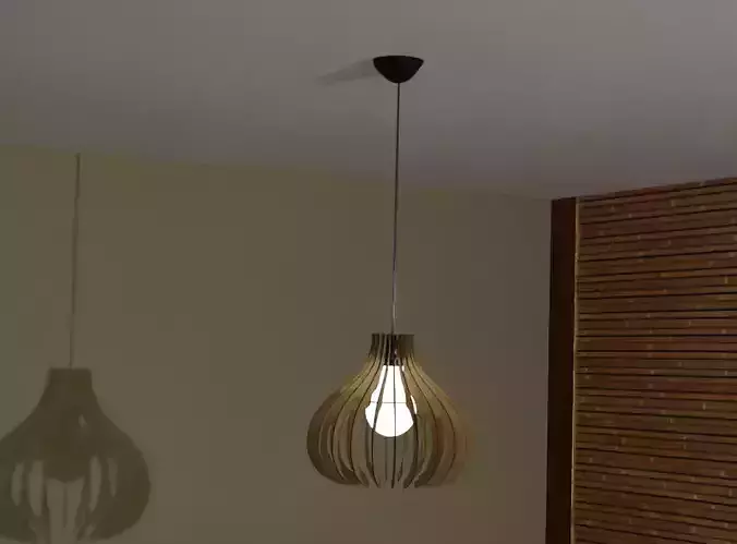 Luminaria teto arabica em mdf