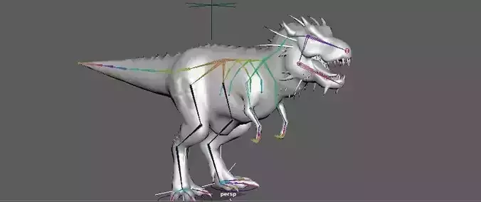 Model 3d dinosaurio maya free Free 3D model