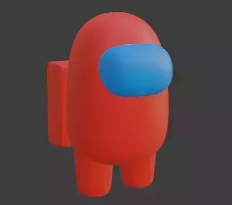 Model 3d among us red