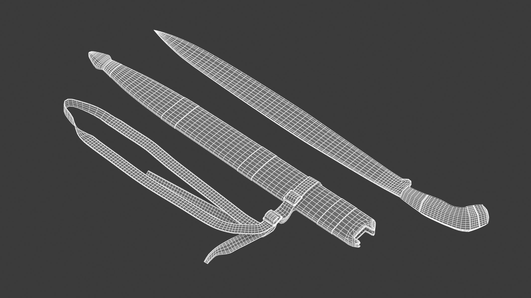 Dahong Palay Low-poly 3D model_11