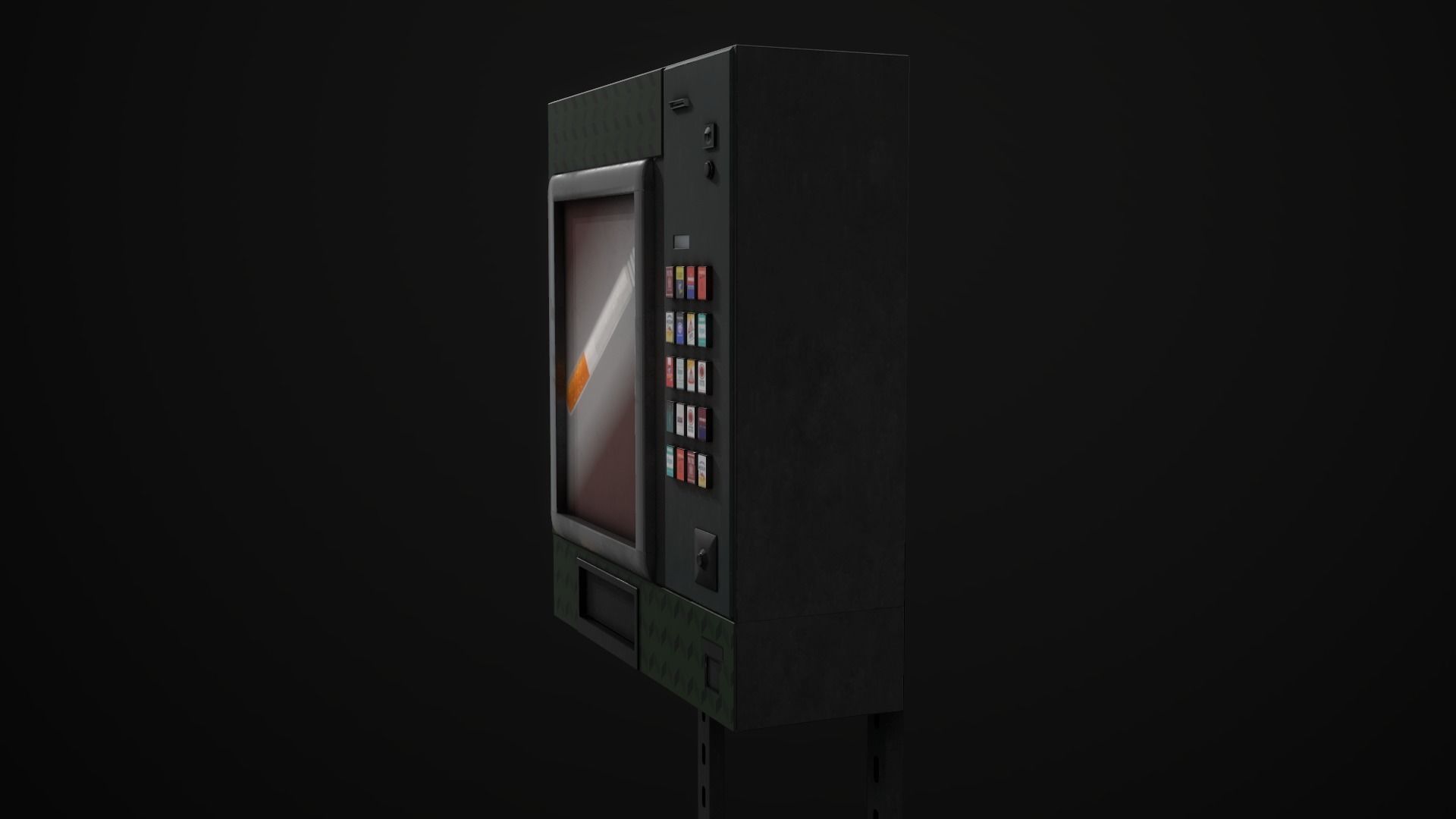 Cigarette Machine Low-poly 3D model_5