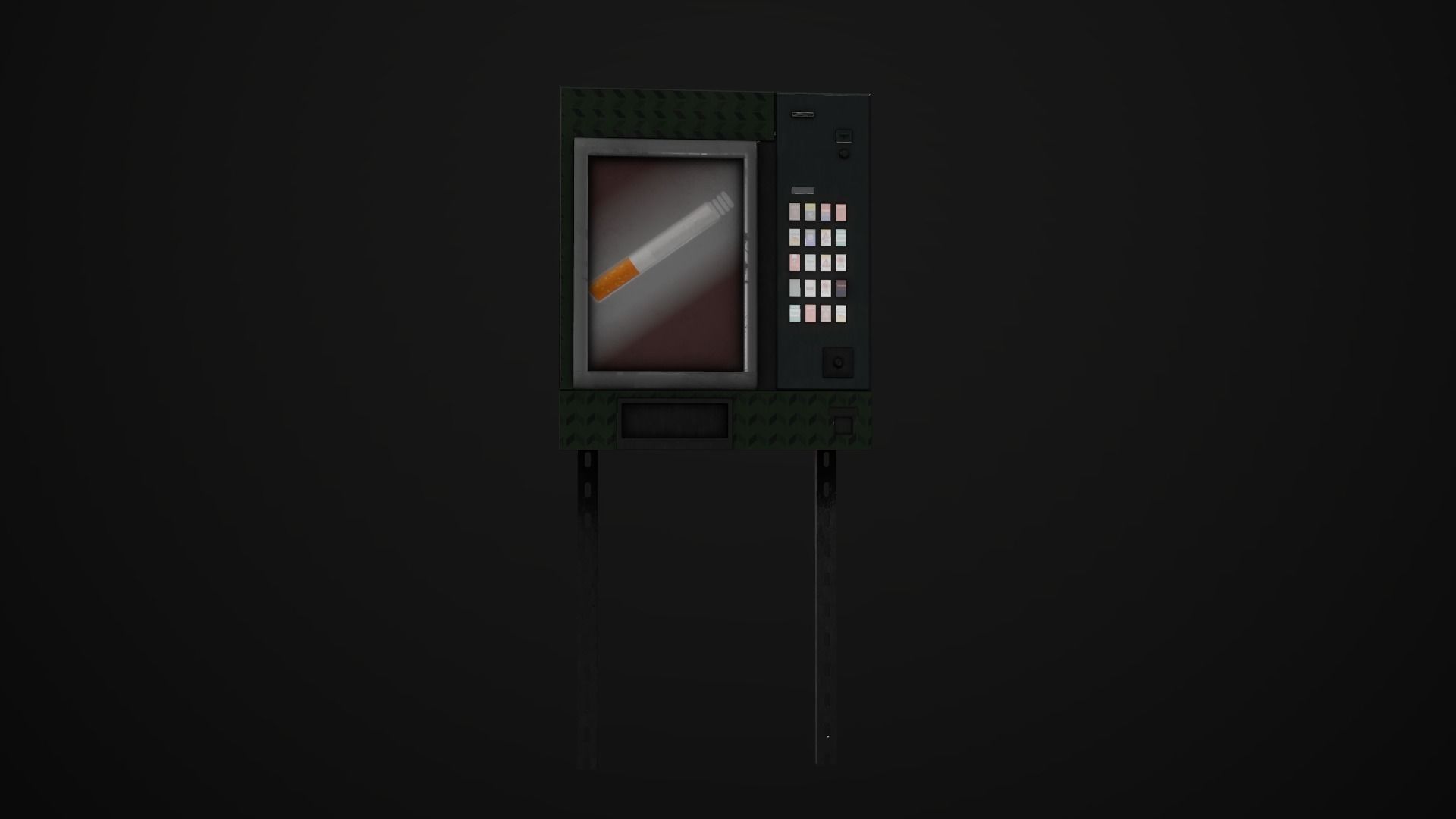Cigarette Machine Low-poly 3D model_9