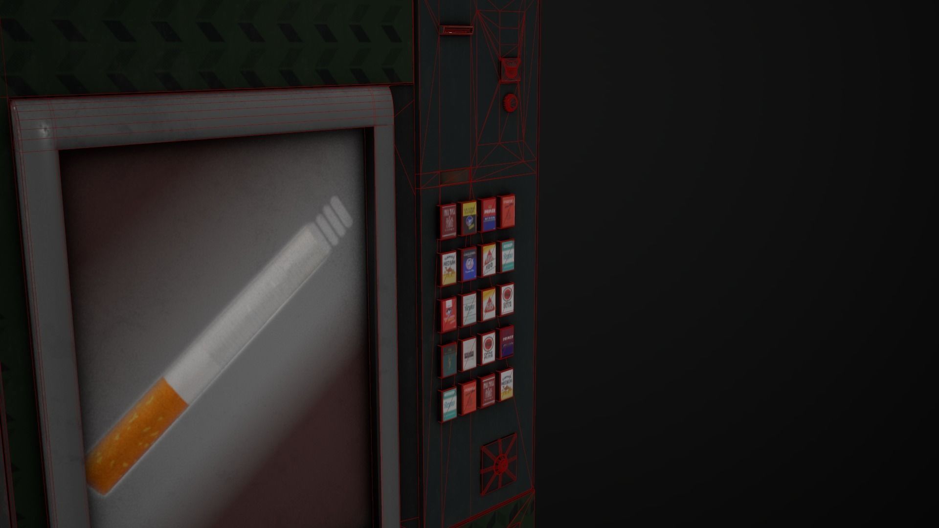 Cigarette Machine Low-poly 3D model_12