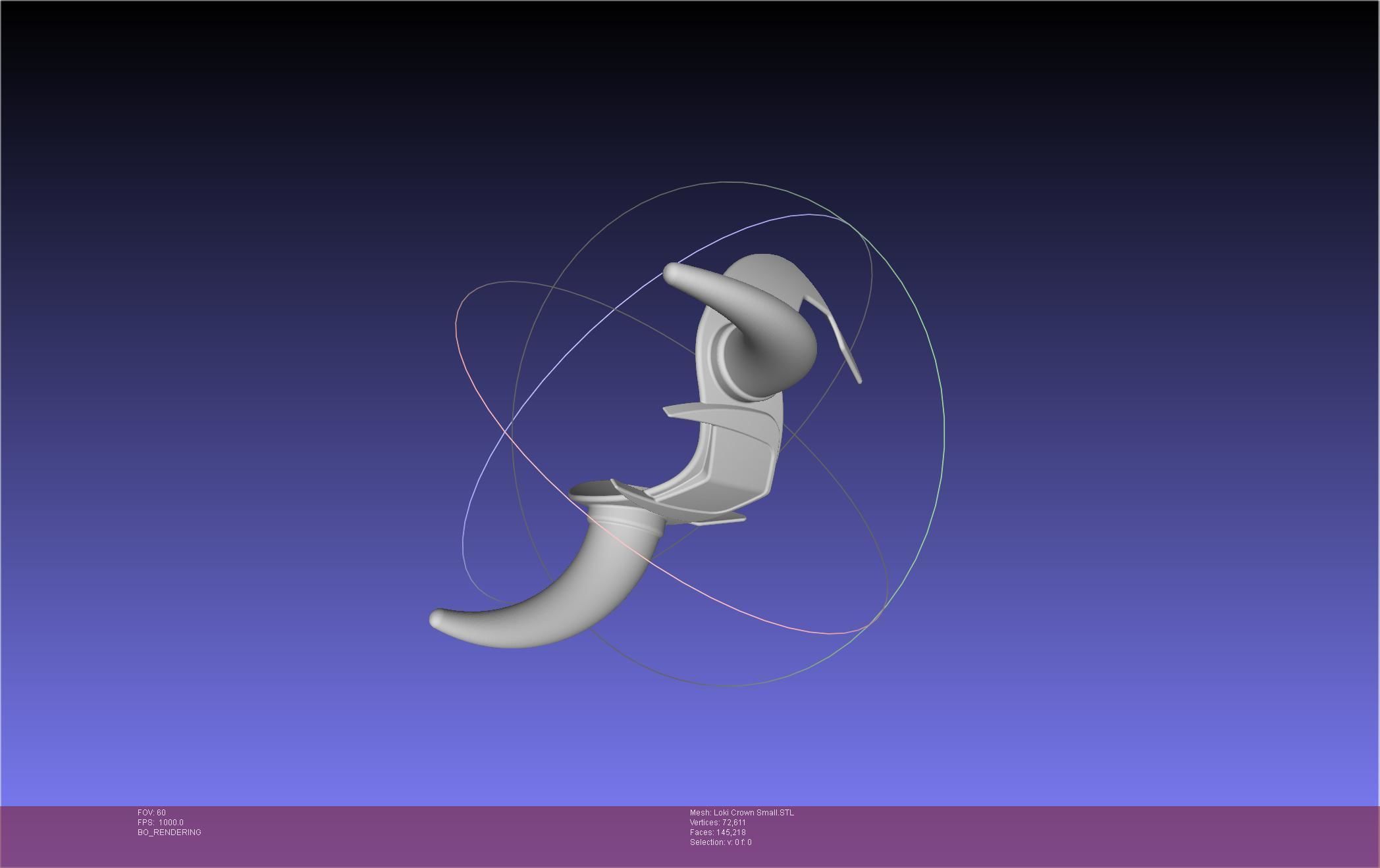 Marvel Loki Crown Small 3D print model_40