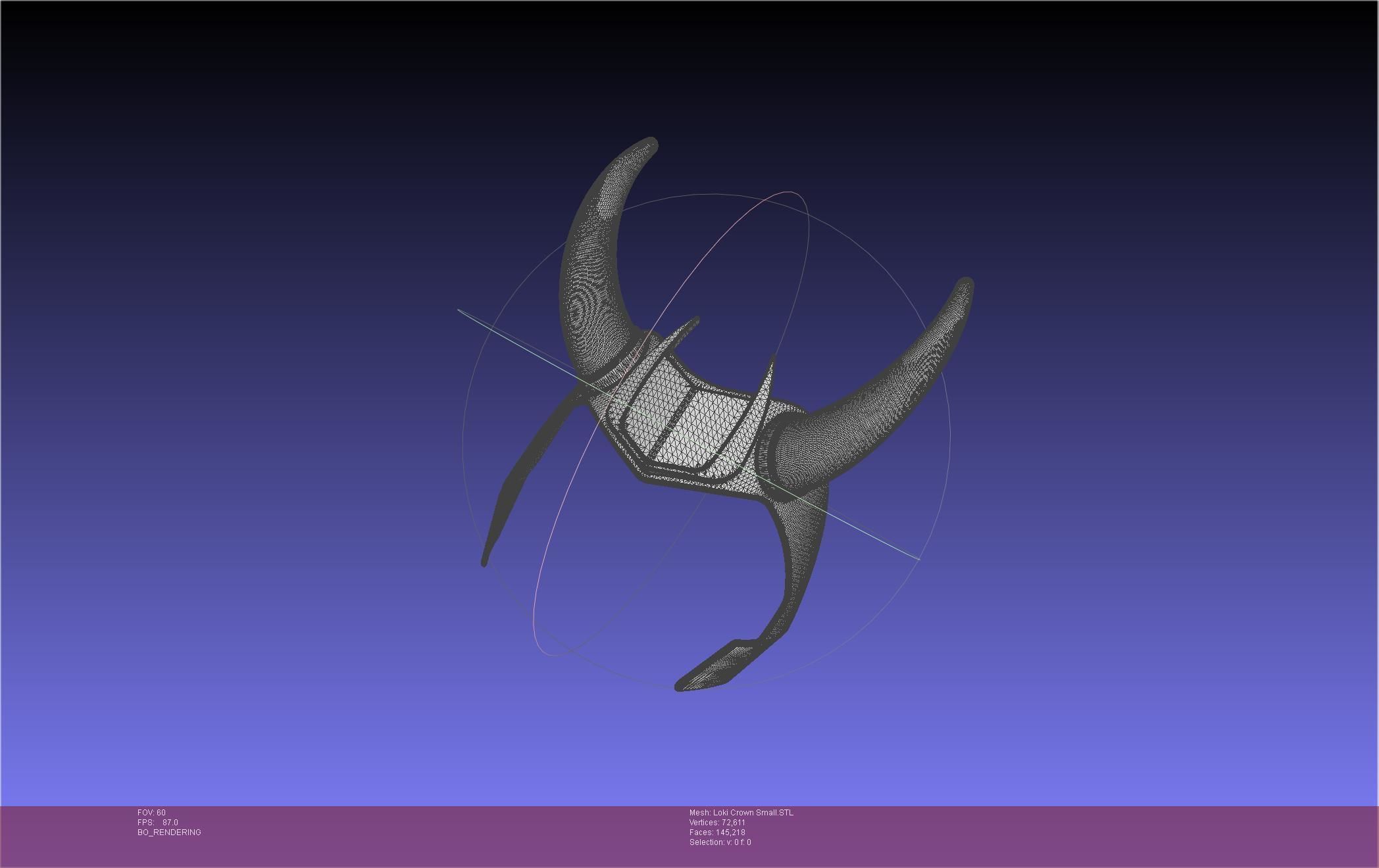 Marvel Loki Crown Small 3D print model_2