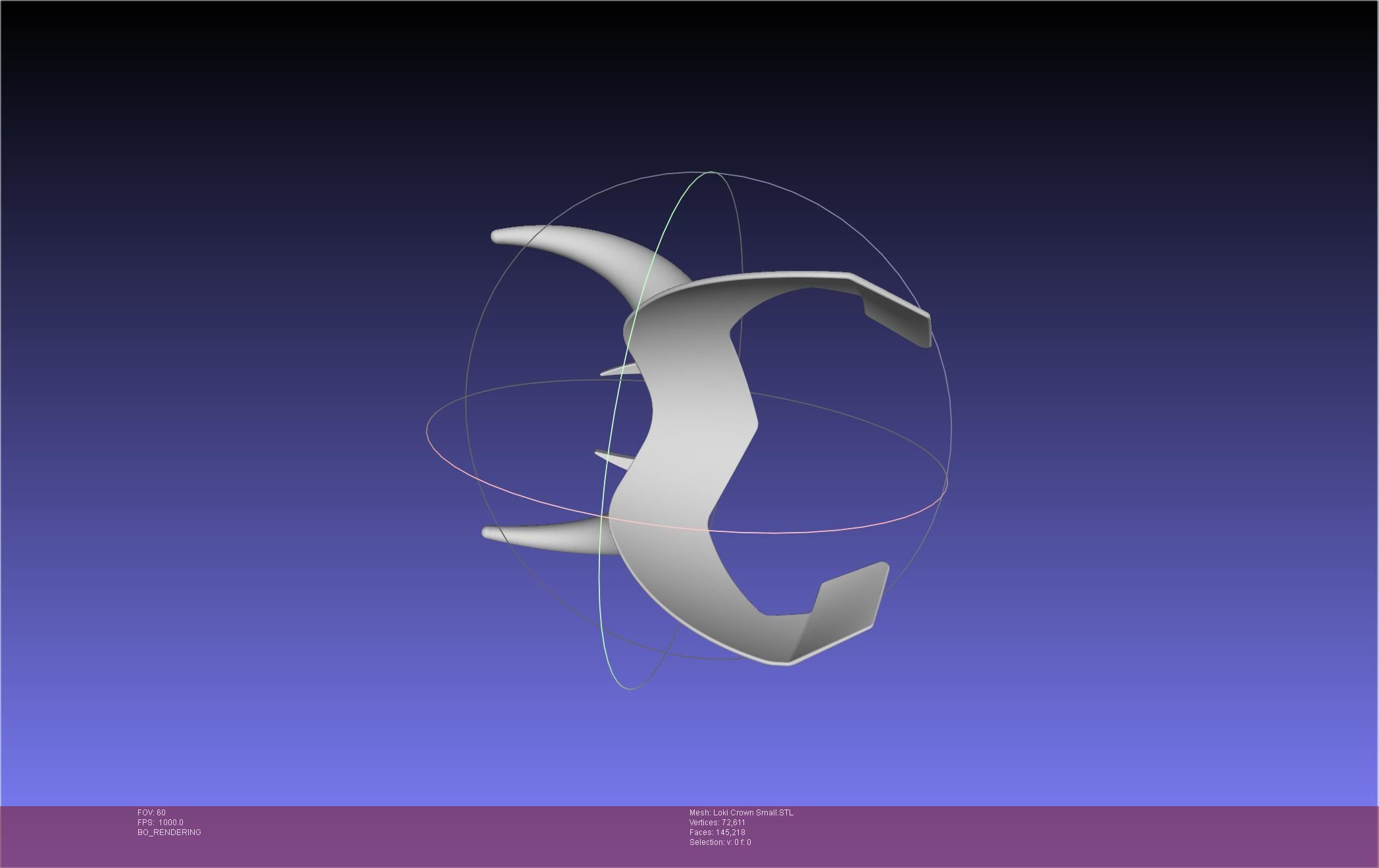 Marvel Loki Crown Small 3D print model_42