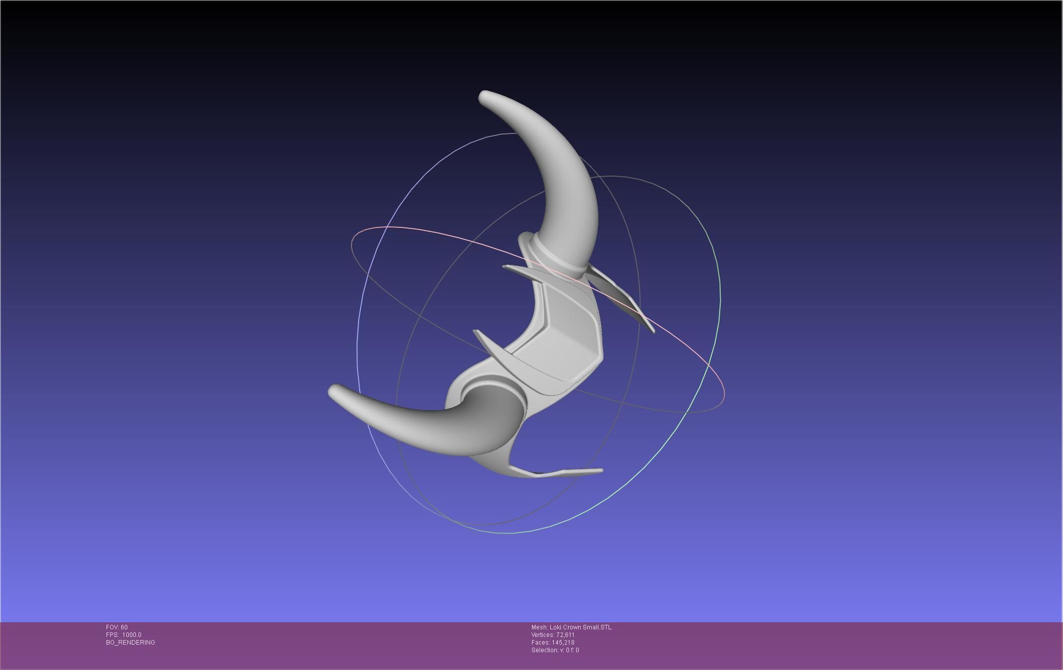 Marvel Loki Crown Small 3D print model_39