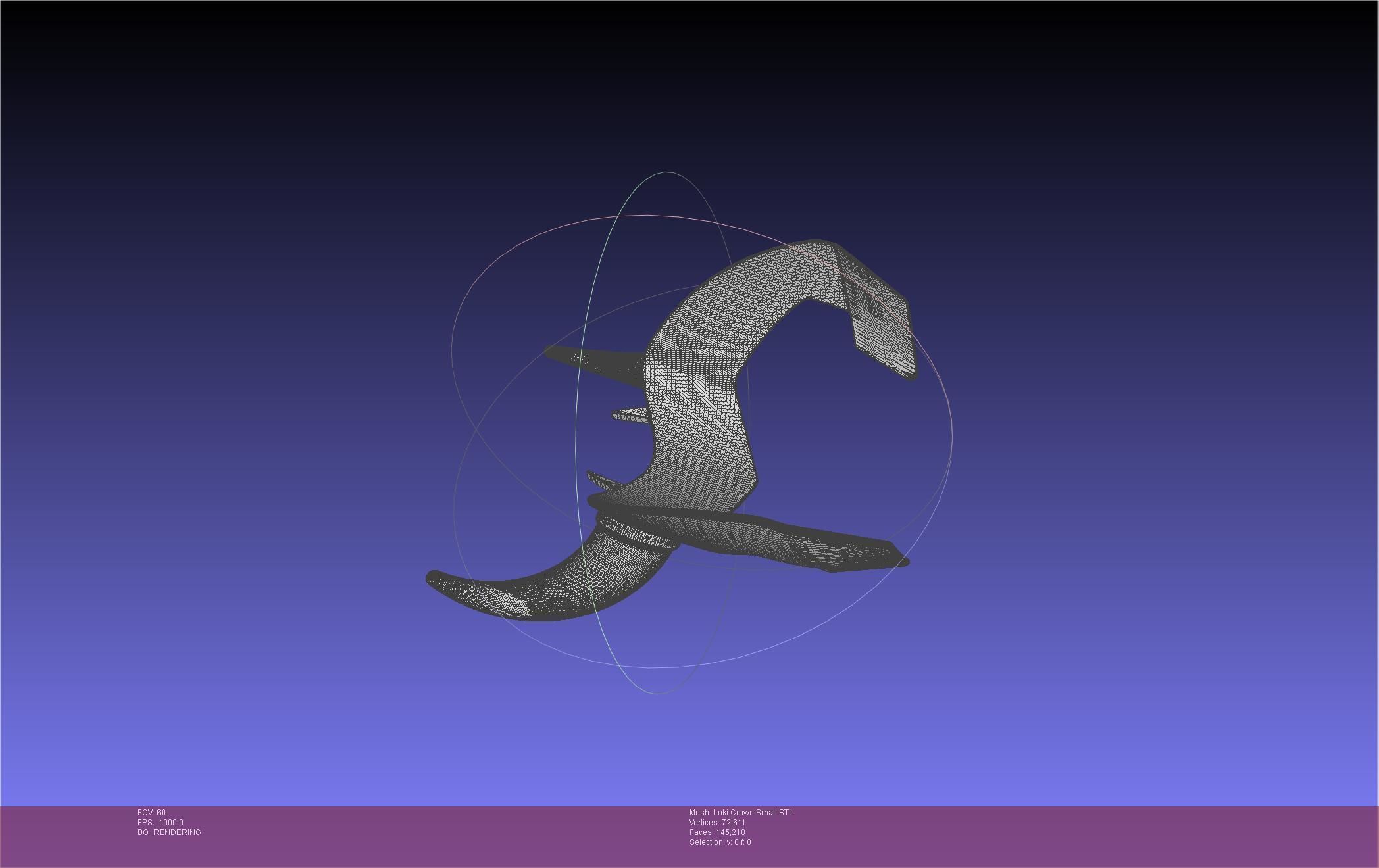 Marvel Loki Crown Small 3D print model_19