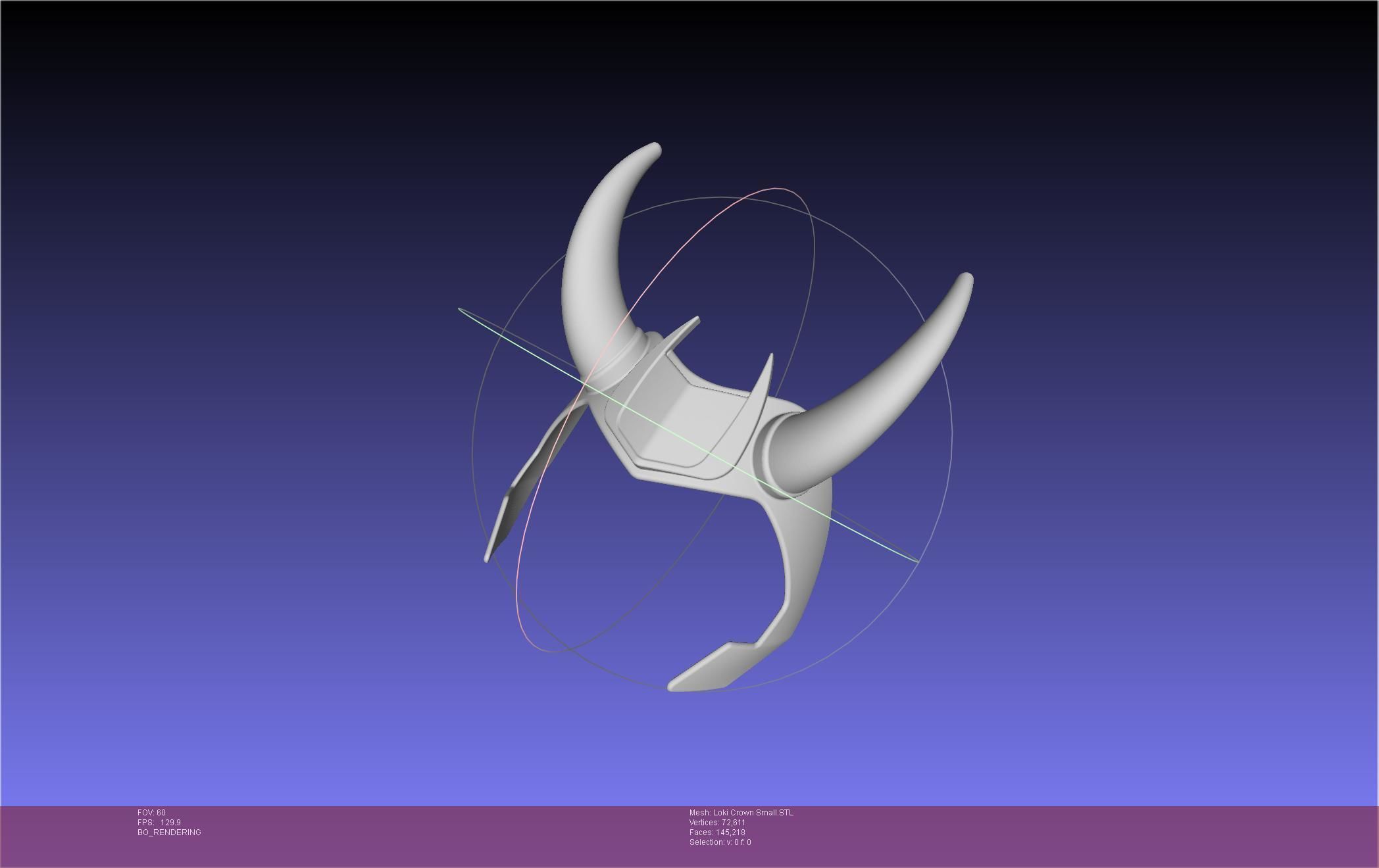 Marvel Loki Crown Small 3D print model_1