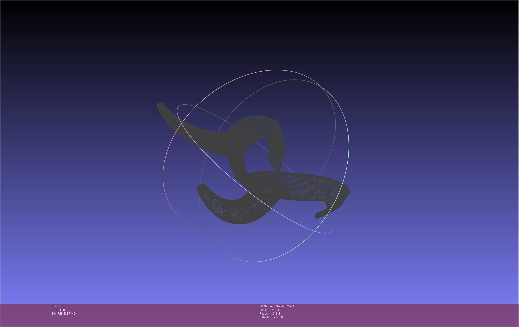 Marvel Loki Crown Small 3D print model_61