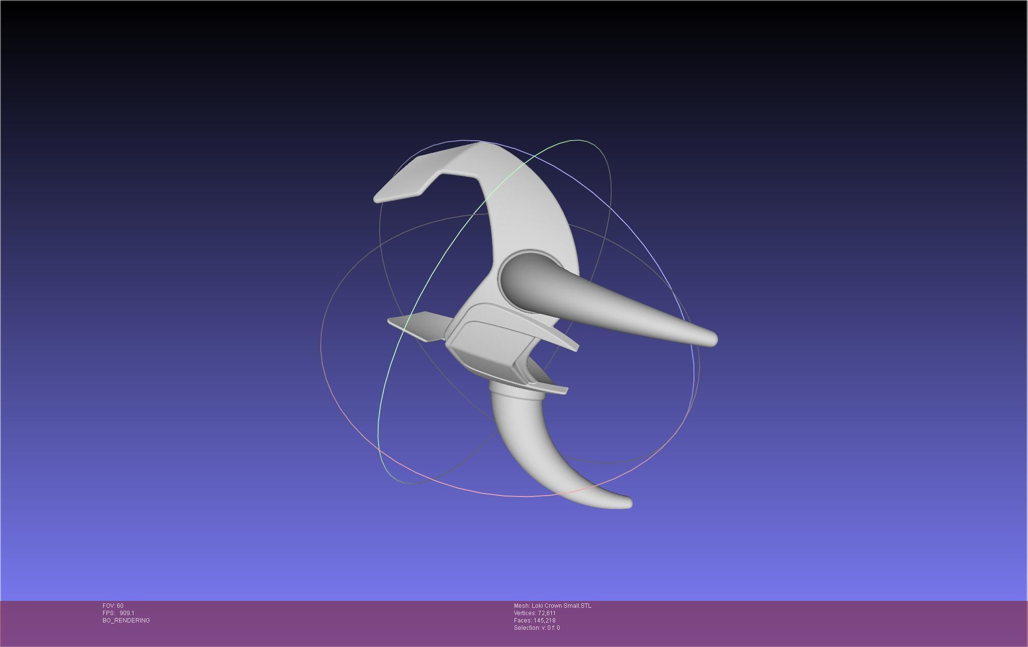 Marvel Loki Crown Small 3D print model_47