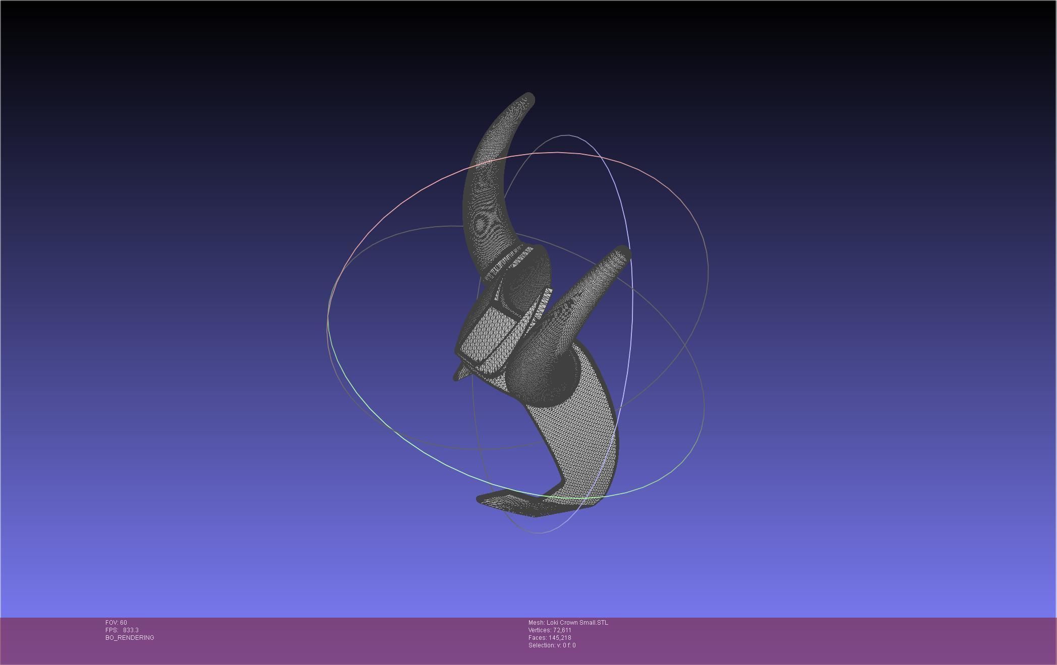 Marvel Loki Crown Small 3D print model_9