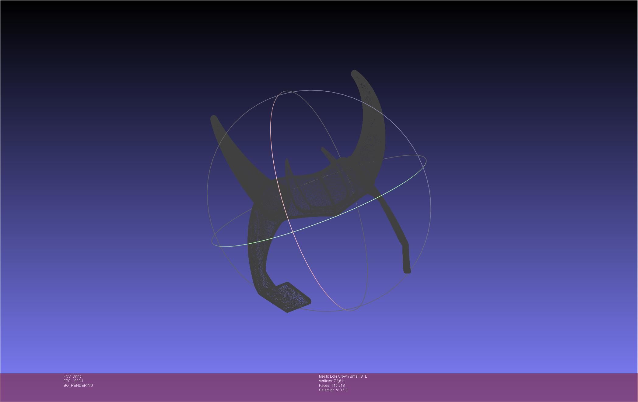 Marvel Loki Crown Small 3D print model_65