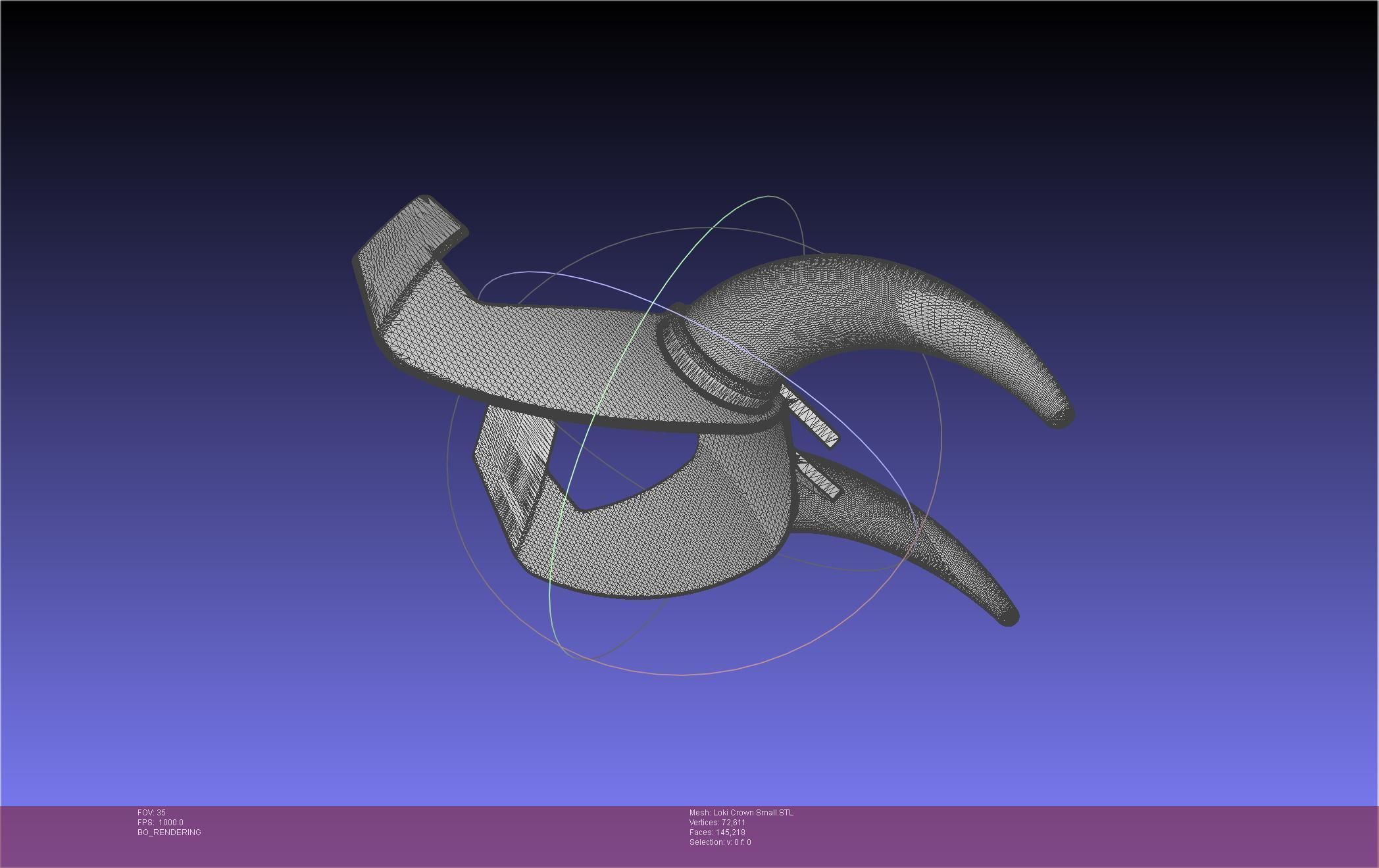 Marvel Loki Crown Small 3D print model_78