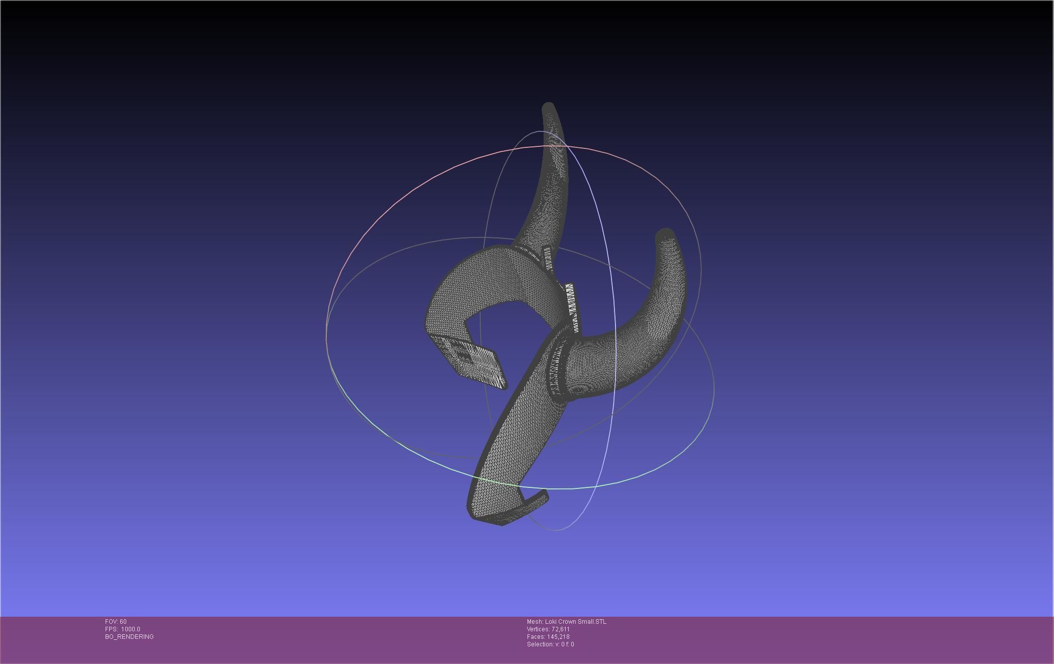 Marvel Loki Crown Small 3D print model_12