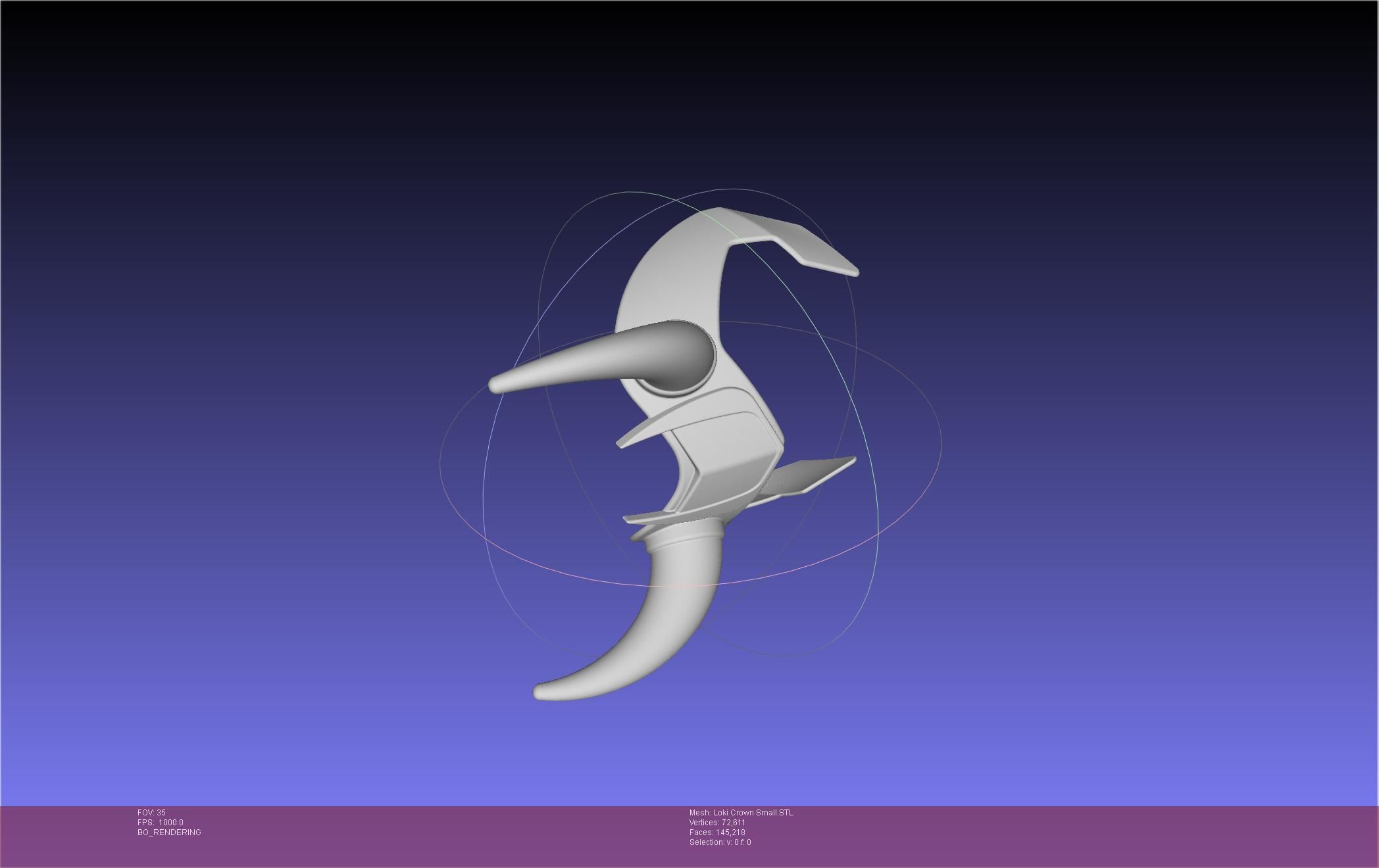 Marvel Loki Crown Small 3D print model_98