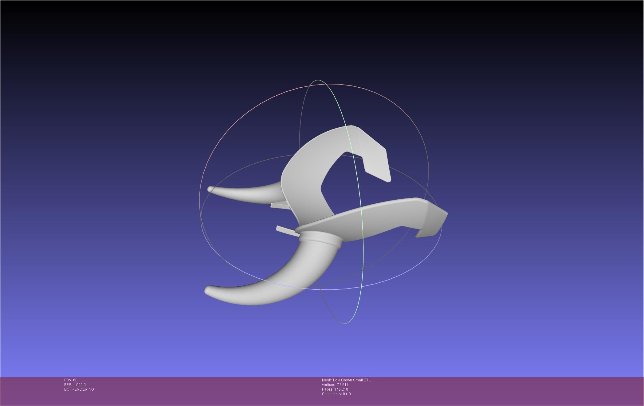 Marvel Loki Crown Small 3D print model_41