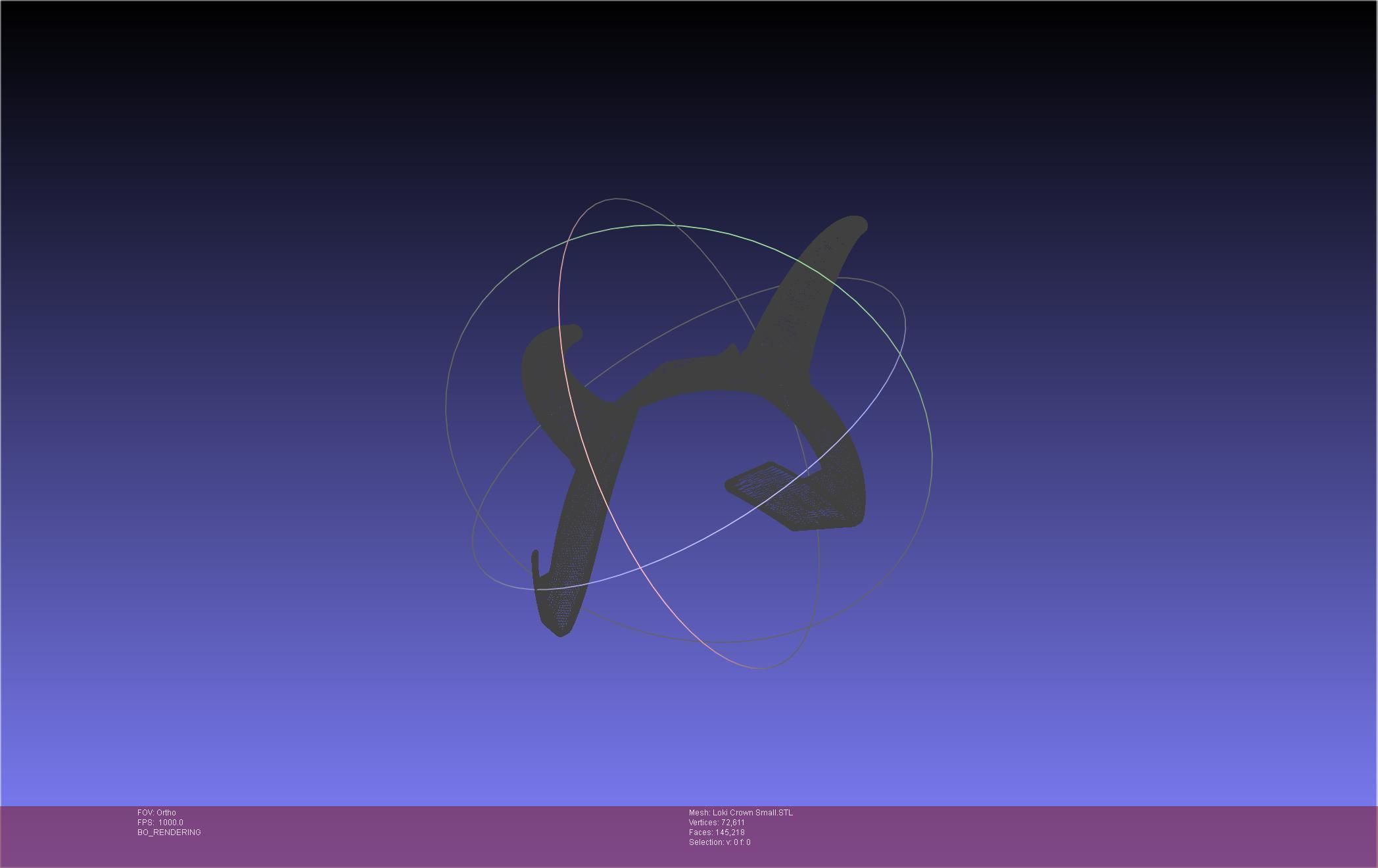 Marvel Loki Crown Small 3D print model_68