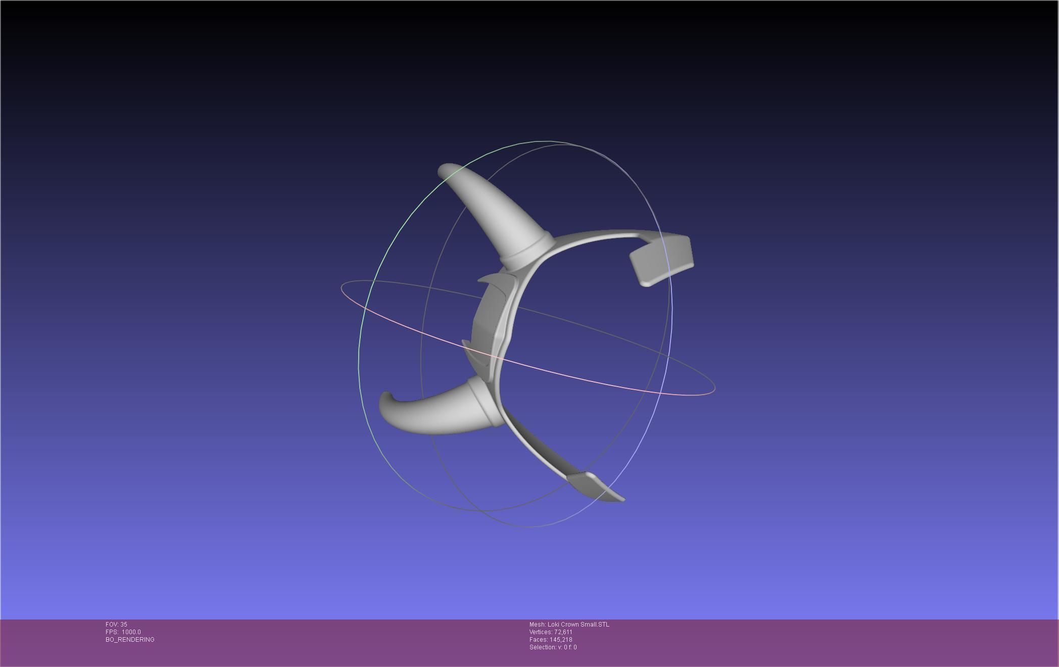 Marvel Loki Crown Small 3D print model_96