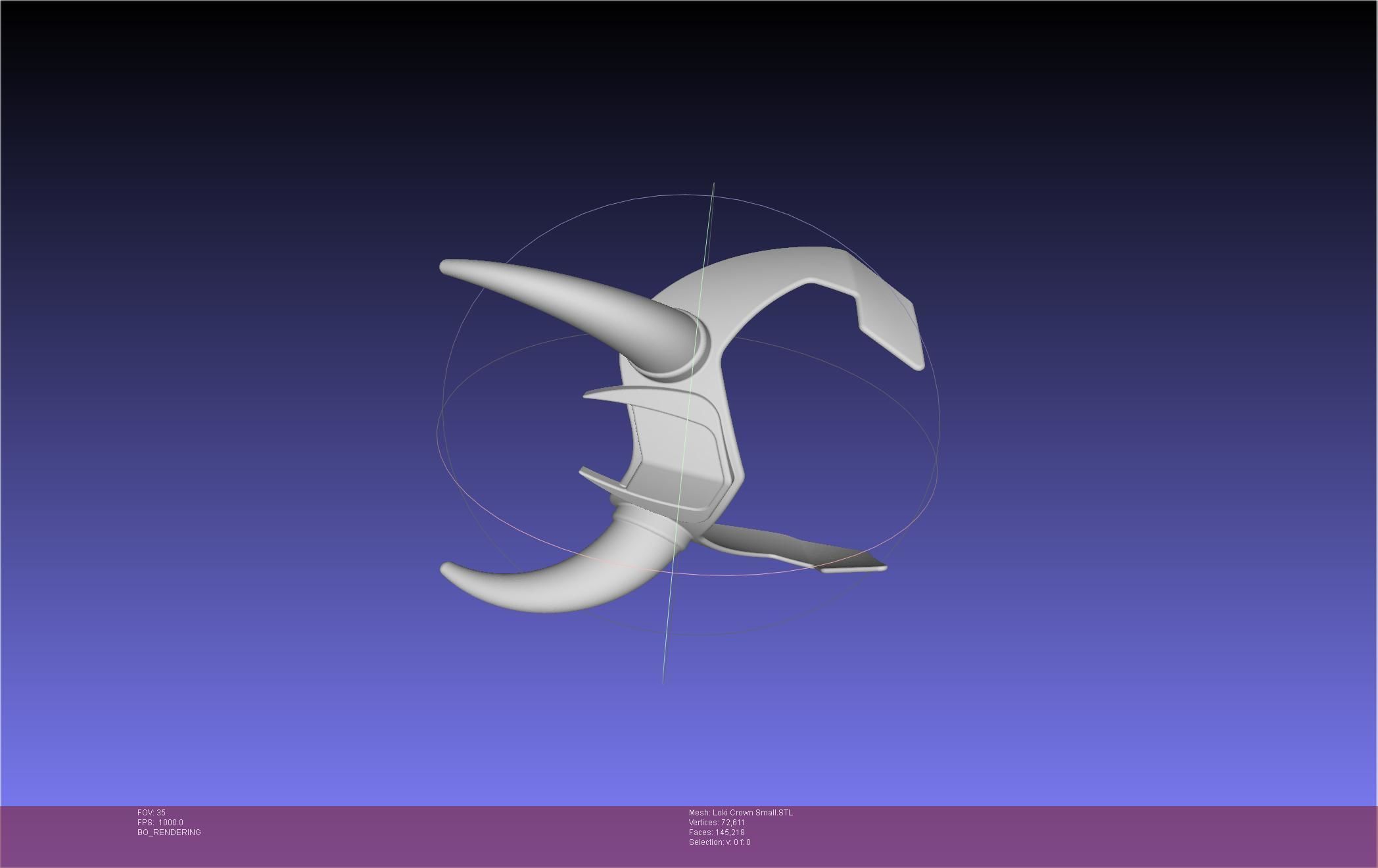 Marvel Loki Crown Small 3D print model_90