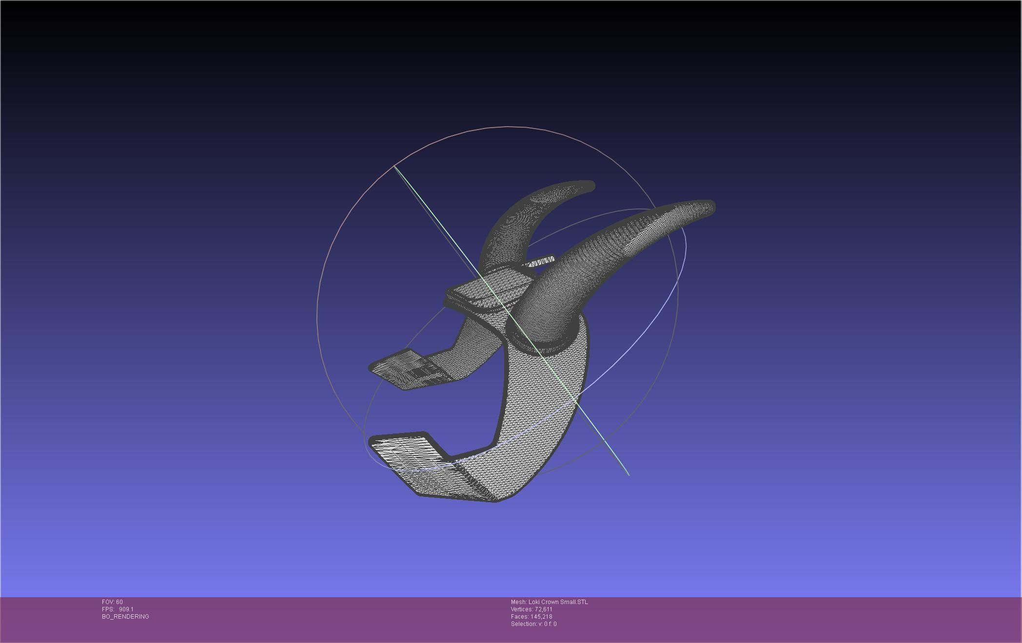 Marvel Loki Crown Small 3D print model_35