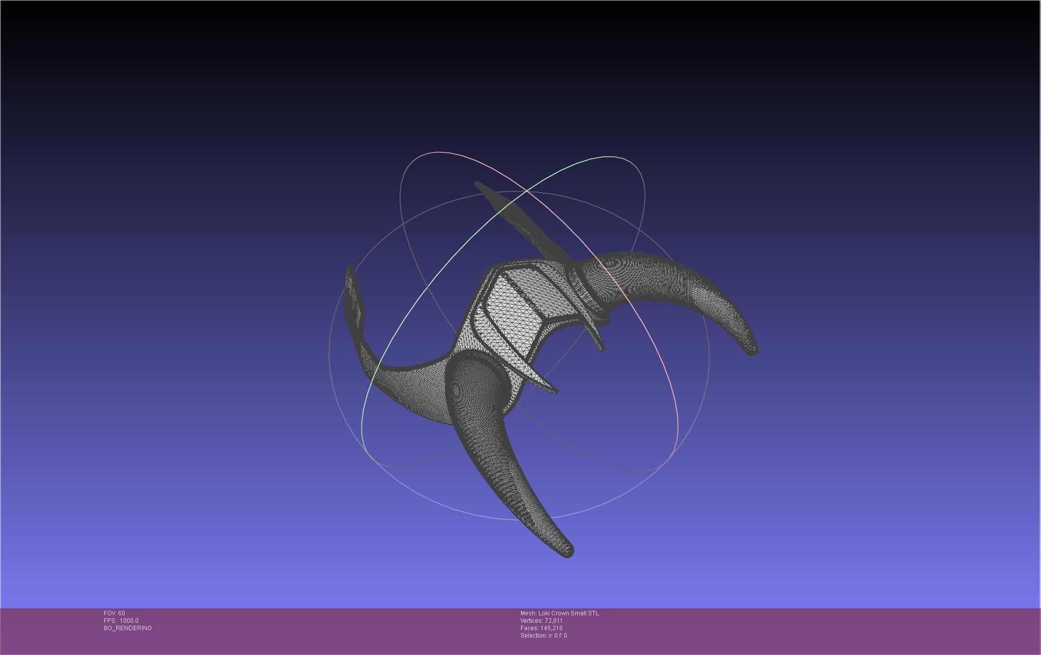 Marvel Loki Crown Small 3D print model_33