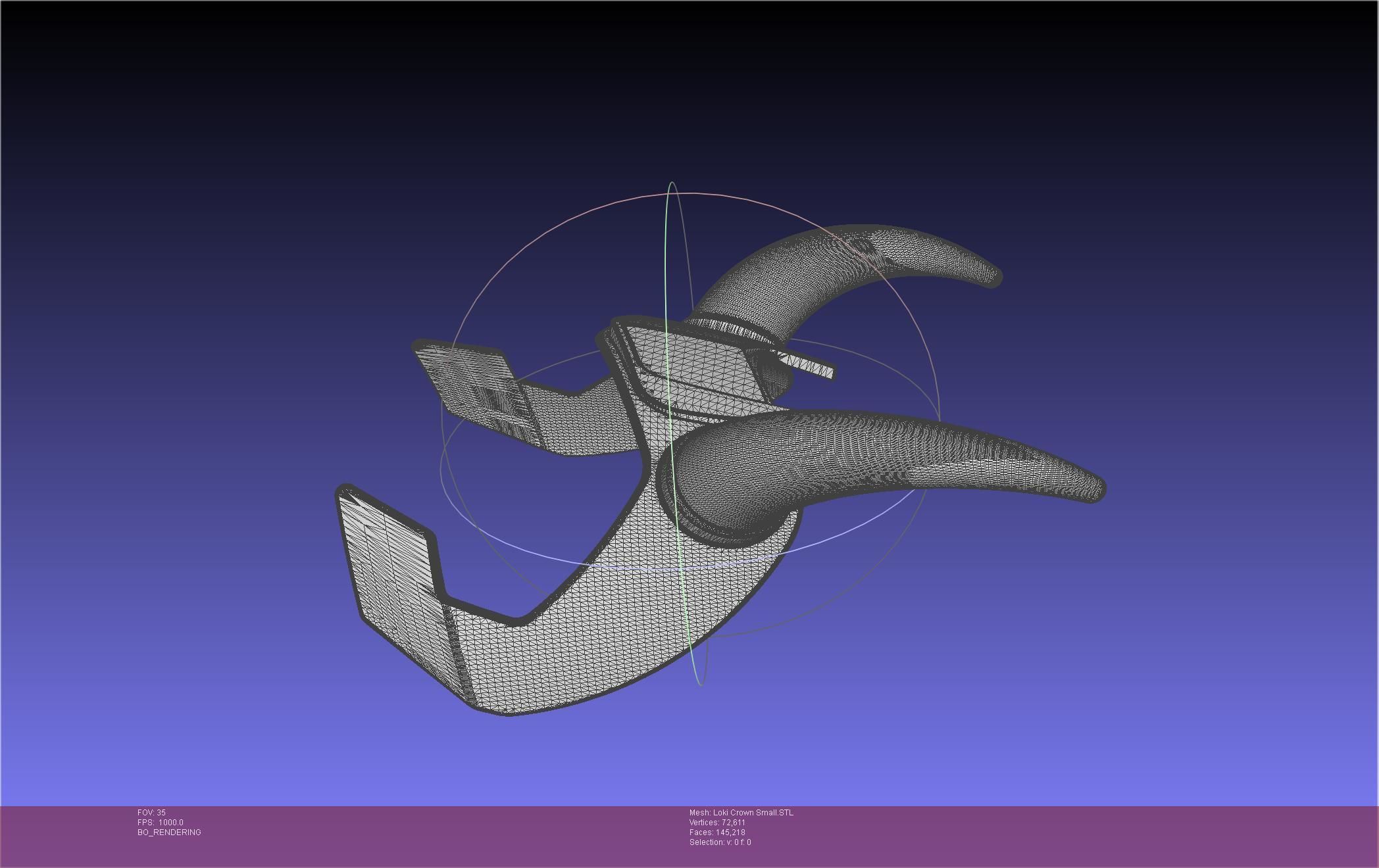 Marvel Loki Crown Small 3D print model_76