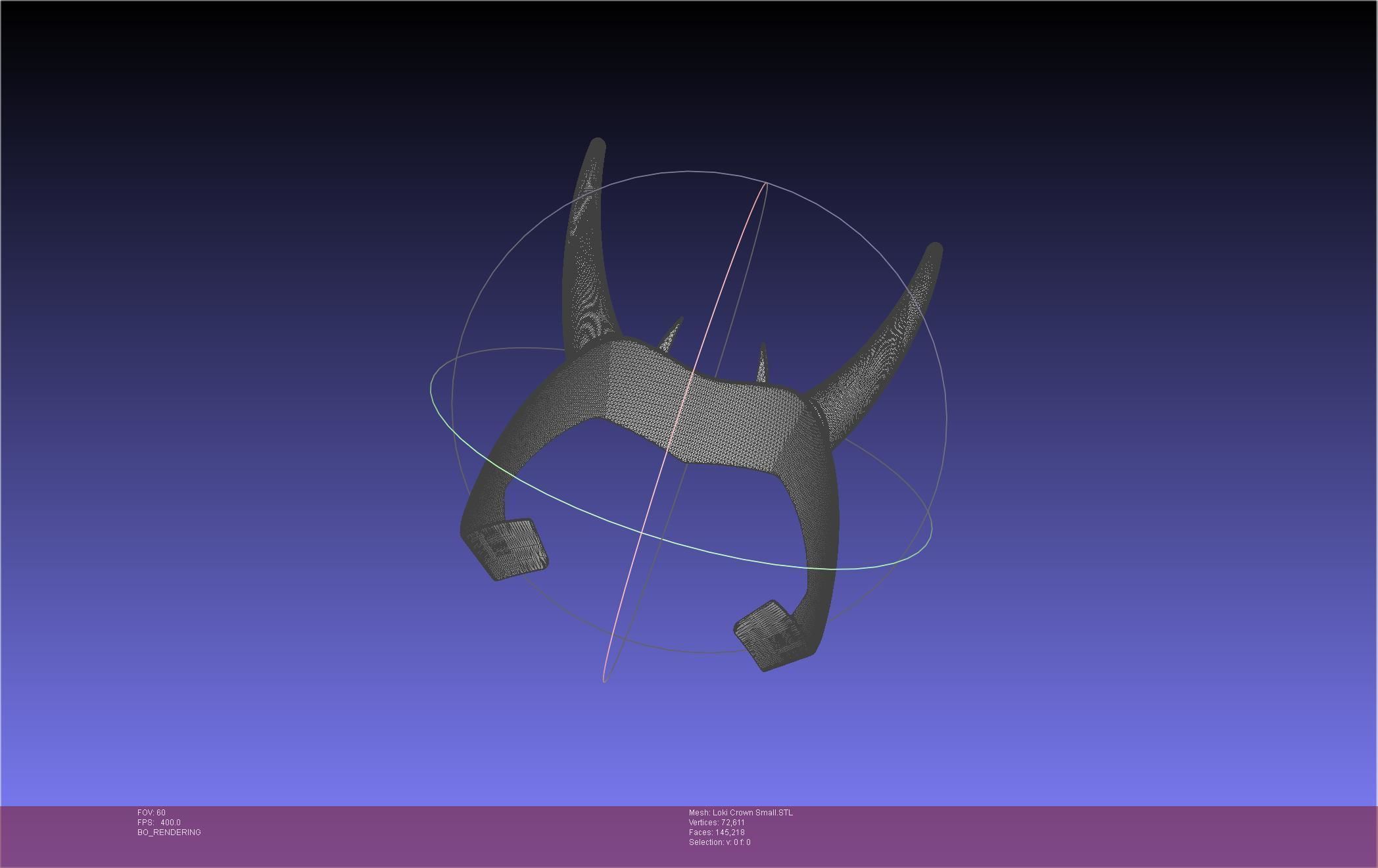 Marvel Loki Crown Small 3D print model_7