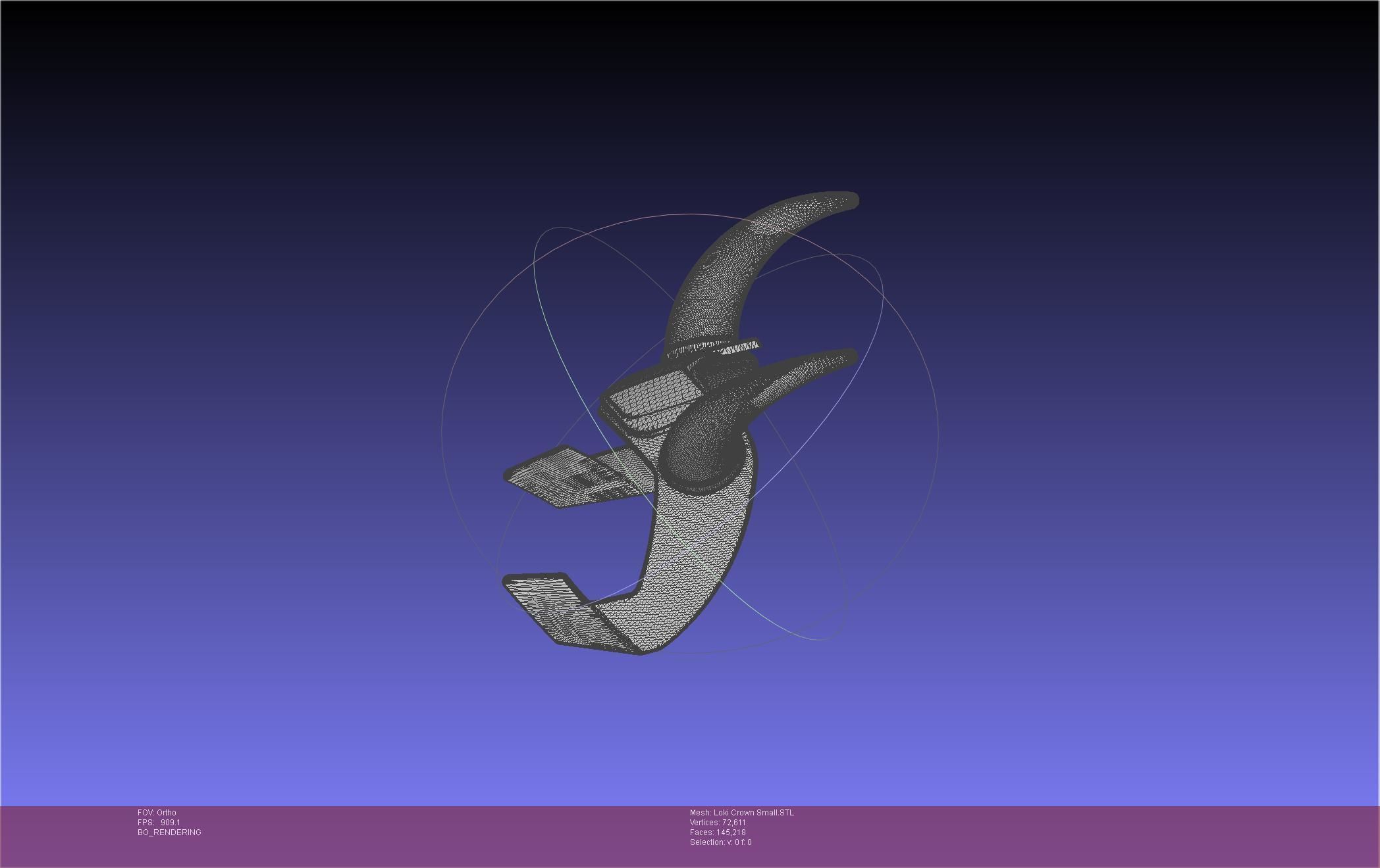 Marvel Loki Crown Small 3D print model_72