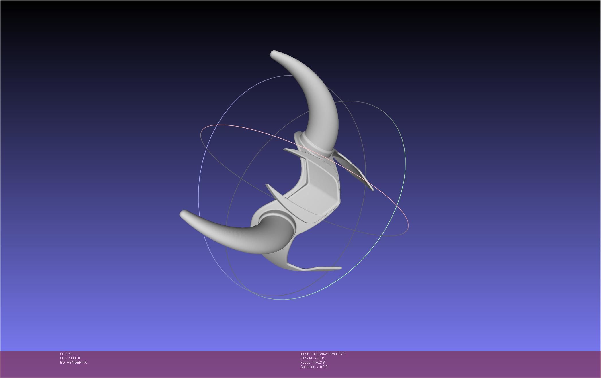 Marvel Loki Crown Small 3D print model_38