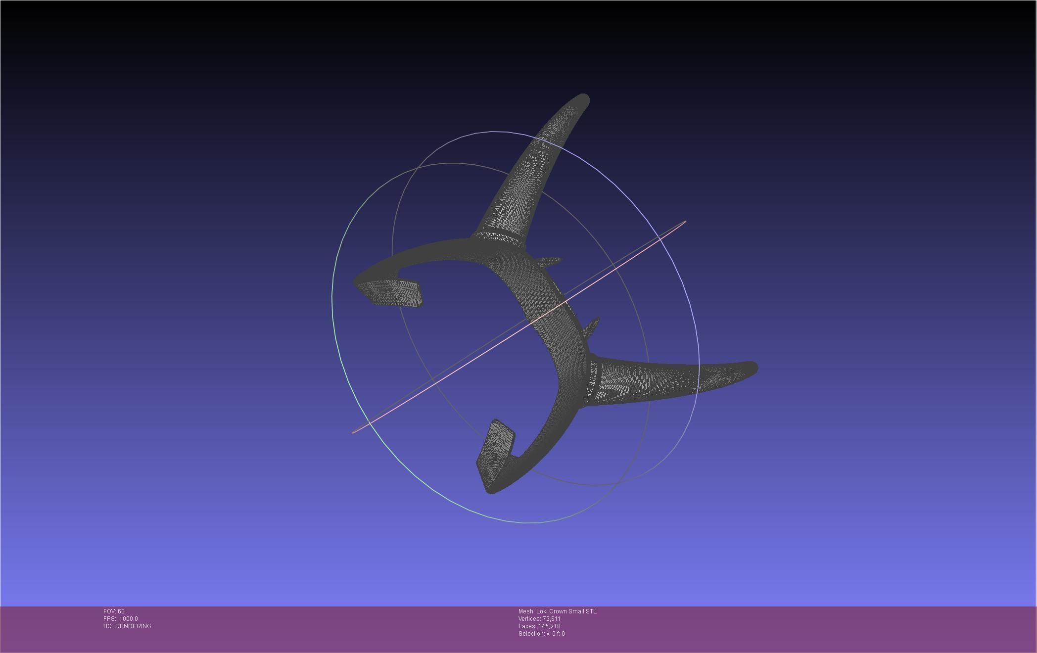 Marvel Loki Crown Small 3D print model_31