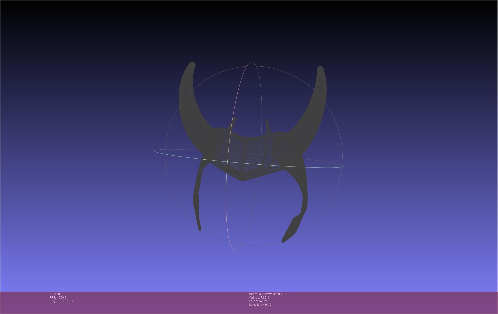 Marvel Loki Crown Small 3D print model_62