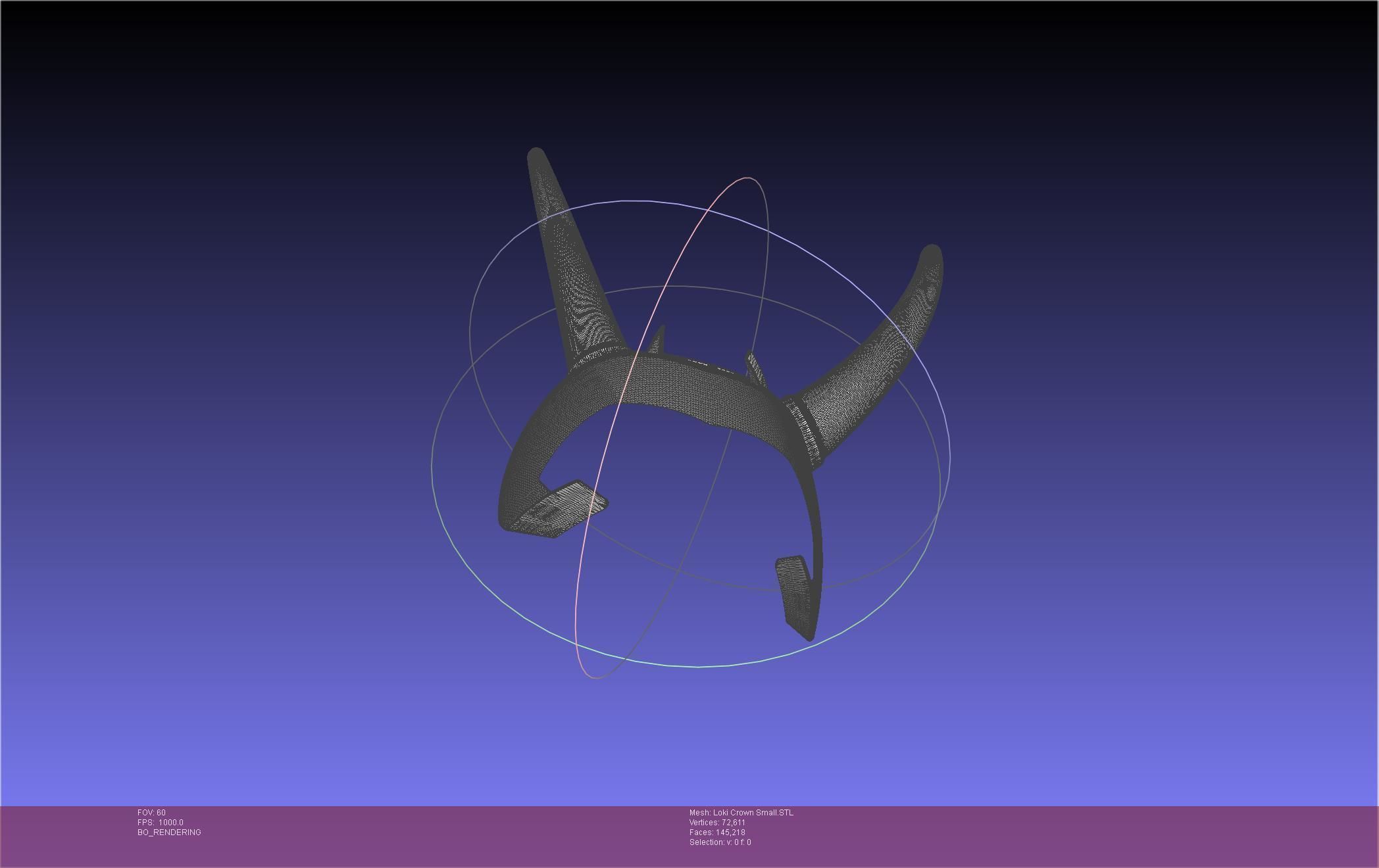 Marvel Loki Crown Small 3D print model_13